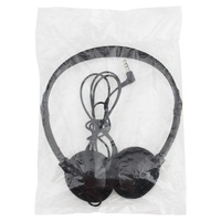 Headphone Musik Hitam Headset Tanpa Mikrofon Stereo Earphone untuk Sekolah Hadiah Perusahaan