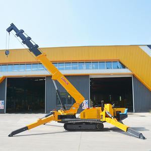 Grue araignée sur chenilles pour entrepôt intérieur, travaux en hauteur, pliable, double usage (huile et électricité), 5 tonnes, 12 tonnes - Product Image 3