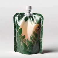Sachets Doypack personnalisés en plastique avec bec verseur pour boissons, cosmétiques et stockage de céréales, sachets souples à bec verseur en aluminium, fabrication sur mesure