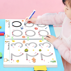 Offre Spéciale : Cahiers d'exercices de traçage et d'écriture manuscrite pour l'apprentissage précoce des enfants Y.S.R. – Livre de formation au contrôle du stylo 23CM - Product Image 3