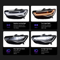 Phares LED matriciels modifiés Plug & Play pour Audi A6L C7 12-15 : Amélioration de l'ensemble de phares avec clignotants dynamiques séquentiels (de l'ancien au nouveau modèle)