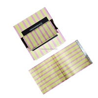 Feuilles de papier aluminium professionnelles OEM pour coloration capillaire, emballées en boîte, 127x279mm, feuilles de papier aluminium embossées pour la coloration des cheveux, pour usage en salon