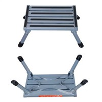 Escabeau télescopique pliable en aluminium léger EN 131 H.T.D HTD-X003, design moderne, plateforme 47,5x30cm, capacité 150kg, 1 unité