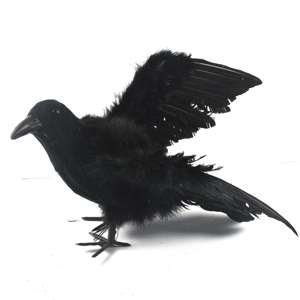 Chất lượng cao Nhân Tạo Màu Đen lông quạ cho Halloween Đảng trang trí - Product Image 3
