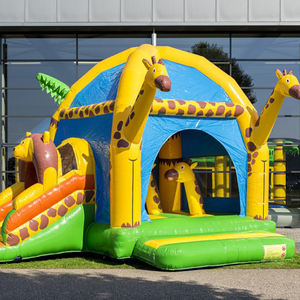 סין מסחרי מכירה חם למכירה עץ קוקוס טרופי מתנפחים יער טרופי מתנפחים קפיצות בית - Product Image 5