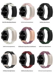 สายนาฬิกาข้อมือสแตนเลสสตีลยางสำหรับ Samsung Huawei และสายนาฬิกาแบบสปอร์ตขนาด 20 มม. 22 มม. พร้อมหัวเข็มขัดแม่เหล็ก - Product Image 2