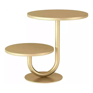 Double Tier 8'10'inch Gold Cake Stand Rond Mentale Cake Stand Set Bruiloft Feestelijke Feestartikelen Cupcake <span class=keywords><strong>Display</strong></span> Dessertrek - Product Image 6
