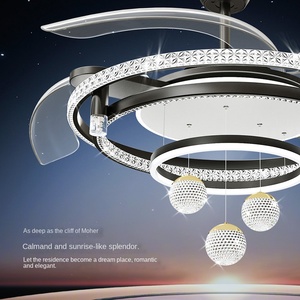 Ventilateur de plafond LED E27 de haute qualité avec télécommande à moteur à courant continu pour la maison ou l'hôtel - Product Image 2