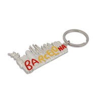 Porte-clés 3D en alliage de zinc promotionnel de conception libre personnalisé Souvenir de porte-clés de bâtiments d'attraction touristique célèbre