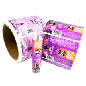 Impression personnalisée de rouleaux d'étiquettes autocollantes imperméables et résistantes à l'huile pour les soins de la <span class=keywords><strong>peau</strong></span>, les parfums, les rouges à lèvres et les cosmétiques - Product Image 3