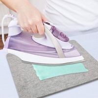 Tapis de repassage en feutre de laine chinois les plus vendus, 100 % laine, écologiques, portables, gris