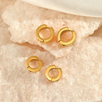 Boucles d'Oreilles Femme Mini Boucles d'Oreilles Créoles Argent Vendues par Paires-Boucles d'Oreilles Créoles Acier Inoxydable Cadeau Femme Fille