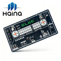 Carte d'amplification audio numérique professionnelle AC220V BT 5.0 avec double microphone et entrée guitare