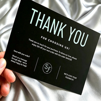 Cartes de vœux personnalisées avec logo sur mesure, impression numérique, pelliculage pour emballages de boutiques e-commerce