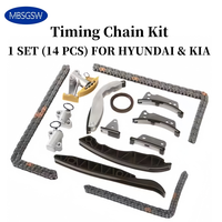 Kit de remplacement de chaîne de distribution pour moteur D4CB 2.5L Kia Hyundai Sorento H100 H200 CRDi 24351-4A020 24380-4A030 24376-4A030 24386-4A030