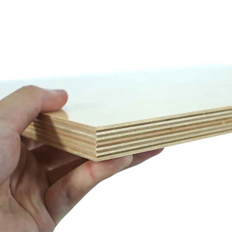 Tableros de madera laminada de 1220mm x 2440mm Tablero de bloques/tablero de bloques con revestimiento de chapa comercial