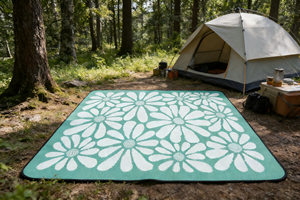 Tapis d'extérieur en plastique PP résistant aux taches, facile à nettoyer, tapis de pique-nique - Product Image 5