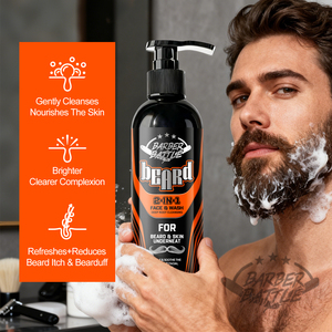 Champú y Jabón Facial 2 en 1 para Barba, con Logotipo y Caja Personalizados, Elimina la Picazón de la Barba, Fórmula No Resecante - Product Image 3