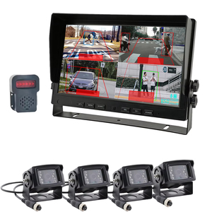 Sistema de Cámara para Camiones AI <span class=keywords><strong>BSD</strong></span> de 4 Canales, Monitor IPS de 10.1 Pulgadas, AHD 1080P, Cámara de Visión Cuádruple, Detección de Peatones por IA, Seguridad Vehicular - Product Image 1