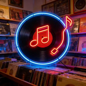 Décoration murale d'entreprise, <span class=keywords><strong>logo</strong></span> de magasin personnalisé en acrylique LED, enseigne lumineuse au néon avec impression UV - Product Image 4