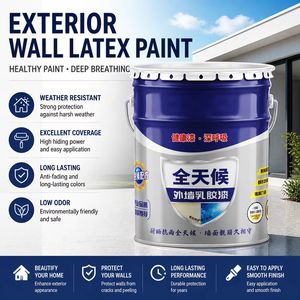 Peinture murale extérieure en latex toutes saisons, revêtement mural extérieur résistant aux intempéries, anti-décoloration, faible odeur - Product Image 5