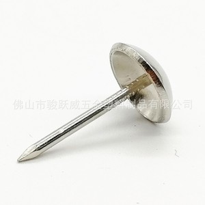Tachuelas plateadas de 16 mm de diámetro, hierro chapado en zinc, cabeza grande, cabeza redonda, para tapicería de sofá, puerta, herrajes decorativos para muebles - Product Image 1