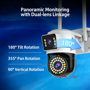 กล้องวงจรปิดไร้สาย <span class=keywords><strong>Yoosee</strong></span> แบบเลนส์คู่ ความละเอียด 2K 4MP หมุนได้ ปรับมุมมองได้ กันน้ำ พร้อมระบบตรวจจับความเคลื่อนไหว แจ้งเตือน ภาพสีกลางคืน Wifi CCTV - Product Image 3