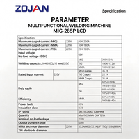 Poste à souder IGBT ZOJAN 8.0kVA 200A 220V Portable pour usage domestique Protection IP21S 60% de temps de travail en mode manuel pour la construction et la fonderie