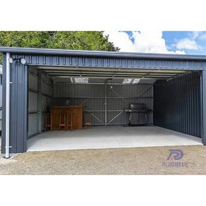 Mini hangar métallique de 200 m2, structure <span class=keywords><strong>en</strong></span> acier préfabriquée, toit <span class=keywords><strong>en</strong></span> acier, <span class=keywords><strong>garage</strong></span> pour voiture à vendre - Product Image 1