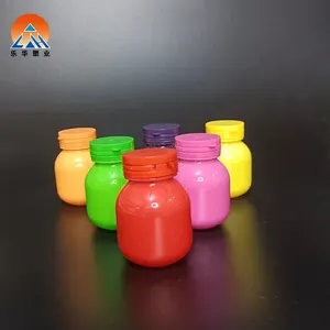 Custom Empty Food Grade Pill Bottles Packaging Plastic Capsule Bottles With Tear Off Cap