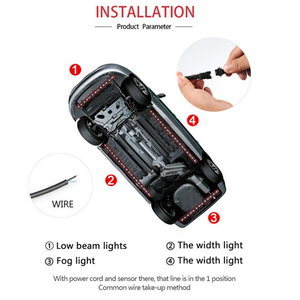 Kit de Luces LED para la Parte Inferior del Automóvil, Control Remoto/APP, Tira de LED Flexible, Luz de Ambiente para Automóviles - Product Image 4