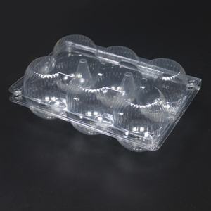 Temizle PET plastik kapaklı konteyner çift yuvaları tek kullanımlık paket ambalaj için <span class=keywords><strong>2</strong></span> 4 6 kek benzersiz şekli 0.2mm-1mm kalınlığı - Product Image 4