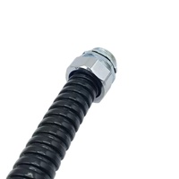 Connecteur de Presse-étoupe en Alliage de Zinc, Raccord Fileté pour Conduit Métallique Flexible, pour la Protection des Câbles Électriques