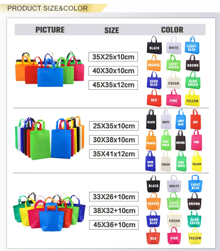 Recycle Non Woven Fabric Bag For Shopping Custom Eco Friendly Reusable Shopping Bag Custom Printed Grocery Tote Bags With Logo