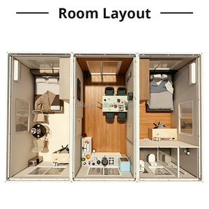 Villa <span class=keywords><strong>de</strong></span> luxe en conteneur à deux étages, maison modulaire préfabriquée moderne entièrement vitrée, hôtel <span class=keywords><strong>de</strong></span> <span class=keywords><strong>camping</strong></span> personnalisé, appartement, mini-maison - Product Image 4