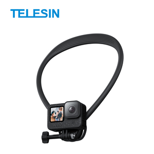 Correa de Cuello para Cámara de Acción TELESIN NUEVA Versión Actualizada SE 2.0, Rotación de 360°, Compatible con Go <span class=keywords><strong>Pro</strong></span> 13/5 <span class=keywords><strong>Pro</strong></span>/<span class=keywords><strong>INSTA360</strong></span>, Aluminio+PC Silicona - Product Image 3