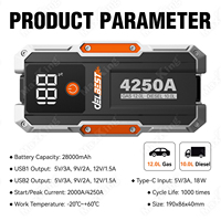 Prêt à Expédier Démarreurs de Saut pour Voiture 28000mah Capacité de la Batterie au Lithium Smart Jump Cable Arrancador De Baterias De Coche