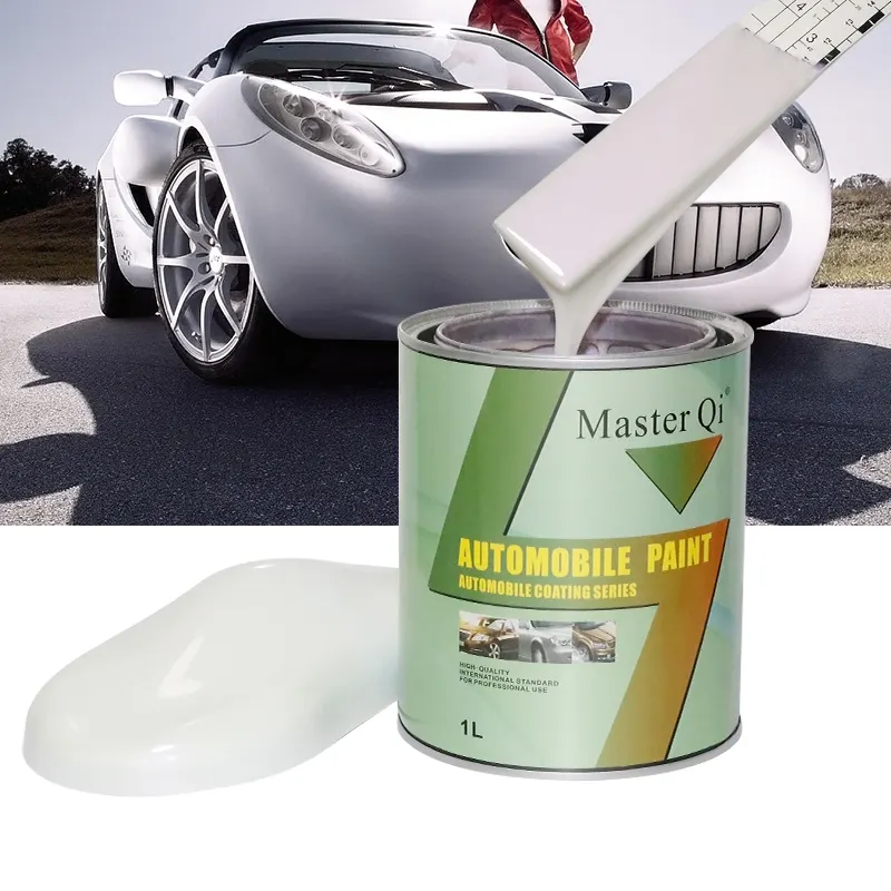 Profession eller Hersteller Auto Color Coating Anti Yellow Refinish Acryl Metallic 1K White Pearl Autolack mit Mischsystem