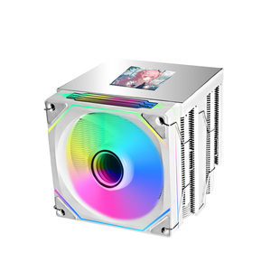 Ventilador de Refrigeración para CPU de 120 mm, Disipador de Calor de Aluminio, Rodamiento Fluido, PWM de 4 Pines, Pantalla LCD ARGB, 12 V, 26dba, para Escritorio, Alta Eficiencia - Product Image 5