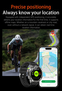 Smartwatch Y102 con Display AMOLED da 1,43'', Chiamate Bluetooth, <span class=keywords><strong>GPS</strong></span>, Orologio Sportivo da Esterno, Impermeabile 3ATM, Monitoraggio Frequenza Cardiaca - Product Image 6