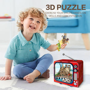 100 pièces de <span class=keywords><strong>puzzle</strong></span> en <span class=keywords><strong>bois</strong></span> <span class=keywords><strong>3D</strong></span> TV, jouets DIY avec lumière, <span class=keywords><strong>tour</strong></span> <span class=keywords><strong>Eiffel</strong></span> éducative, meilleure idée cadeau - Product Image 3