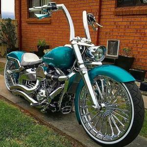 Manillar de la motocicleta Ape Hanger de 16 "de altura <span class=keywords><strong>2</strong></span>" para <span class=keywords><strong>Harley</strong></span> Sportster Touring Road King Street Glide - Product Image 5