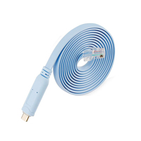 Câble de console USB C Adaptateur série USB Type C vers RJ45 de 6 pieds pour routeurs/commutateurs Cisco,LINKSYS,TP-Link wii