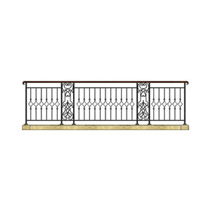 تصاميم درابزين الشرفة المجلفنة / سعر الدرابزين من الفولاذ المقاوم للصدأ - Product Image 4