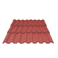 Tuiles de toit en alliage de zinc revêtues de pierre, modernes et dernier cri, pour les toits de villas et d'appartements