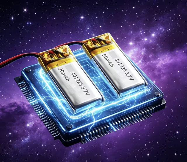 Hot Products 401225 3.7V 90mAh Ultra-Thin Lithium Polymer Battery for Wireless Earbuds Smart Wearables