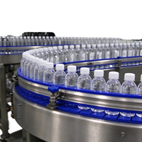 Machine de remplissage et de bouchage compacte 2000BPH pour eau minérale |   Petit remplisseur de bouteilles PET pour ligne d'embouteillage d'eau pure