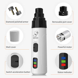 Cortauñas para Mascotas, Perros y Gatos, Kit de Aseo Recargable por USB, en Existencia, Listo para Enviar, Producto para Mascotas - Product Image 2