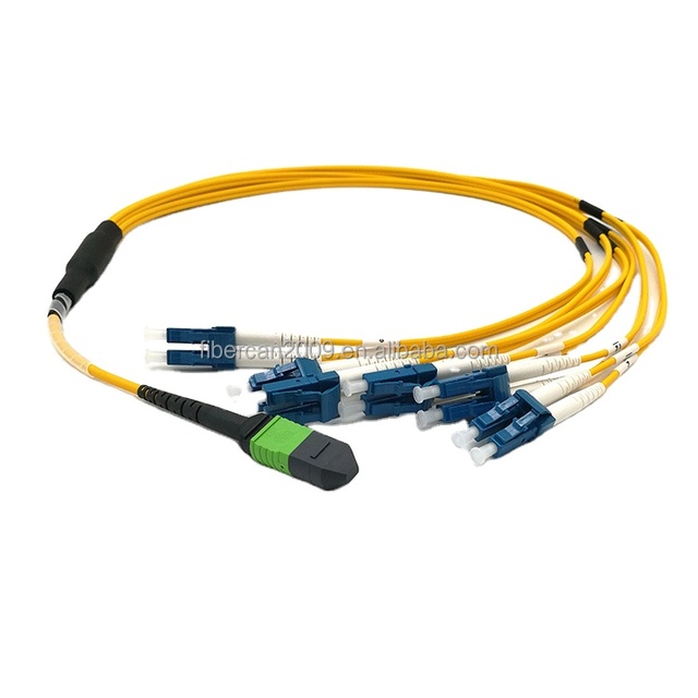 FIBERCAN Customized MTP MPO Fiber Optic Trunk Cable Patch Cord Cable SM OM3 OM4 8 12 24 to 144 Fiber Core