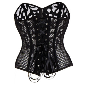 Bustier Corset Sexy Waist Trainer Lace Mesh Corset Steampunk Women Gothic Clothing Lingerie Modeling Strap Slimming <strong>Underbust</strong> - Product Image 3